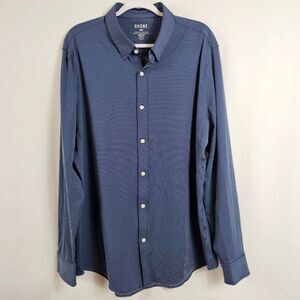 Rhone Slim Fit Commuter Shirt In Navy - Size XXL